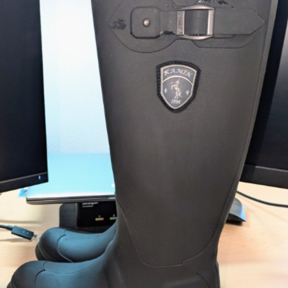 Kamik tall rain boots equestrian style, women's S 9 - Picture 6 of 12